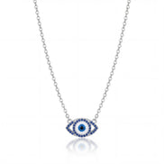 Sapphire Evil Eye Protection Necklace