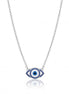 Sapphire Evil Eye Protection Necklace