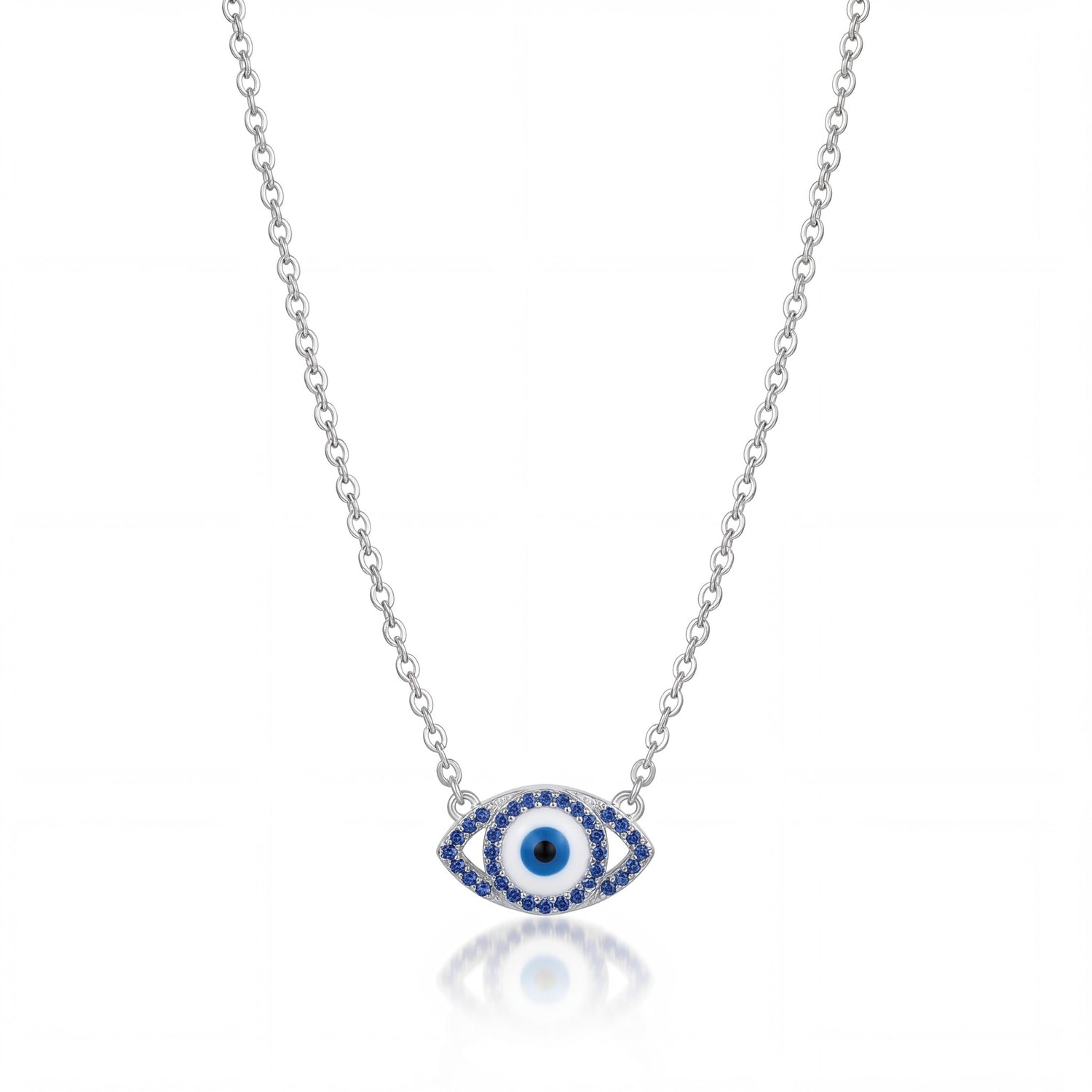 Sapphire Evil Eye Protection Necklace
