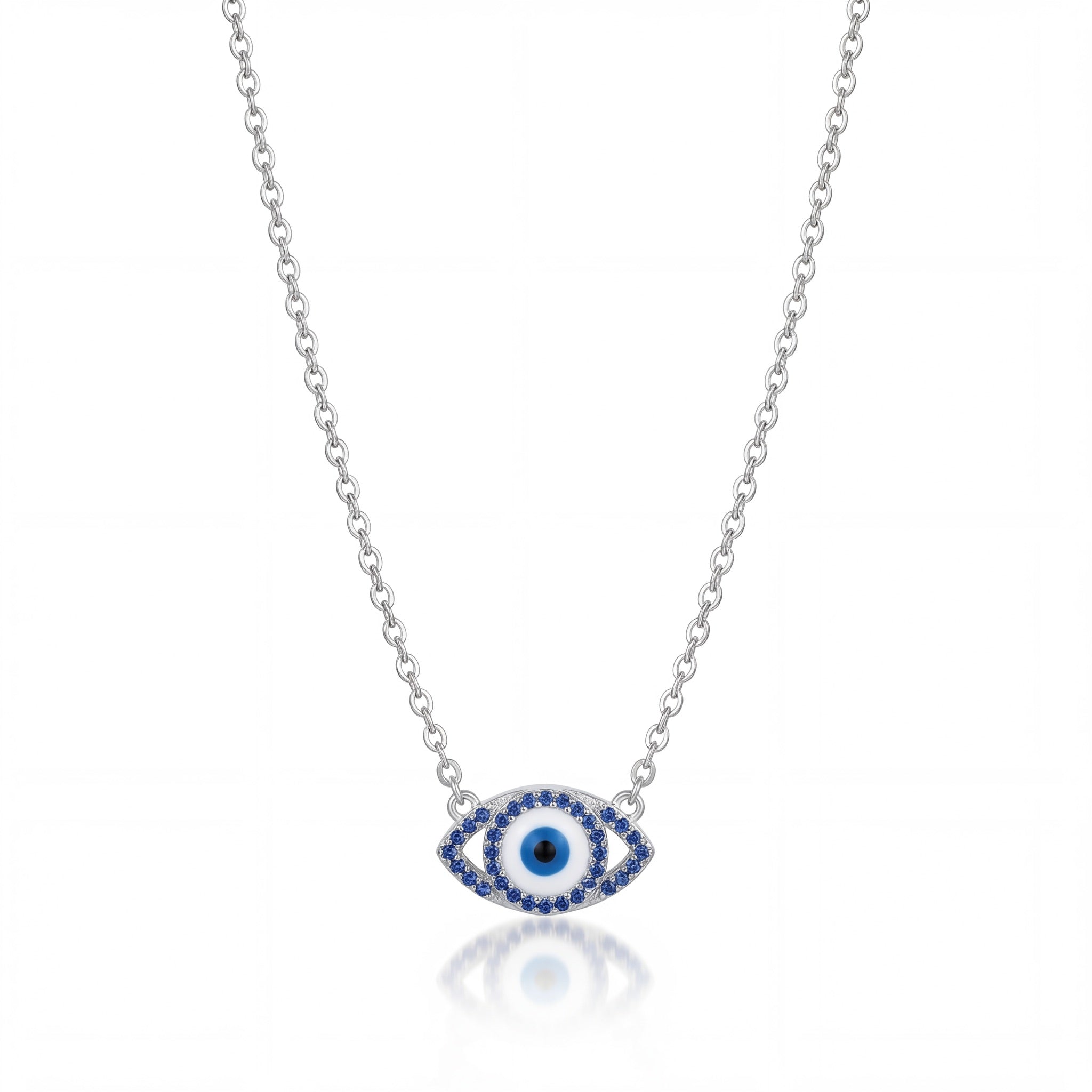 Sapphire Evil Eye Protection Necklace
