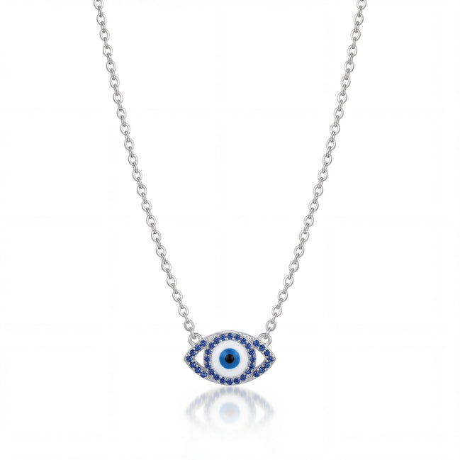 Sapphire Evil Eye Protection Necklace
