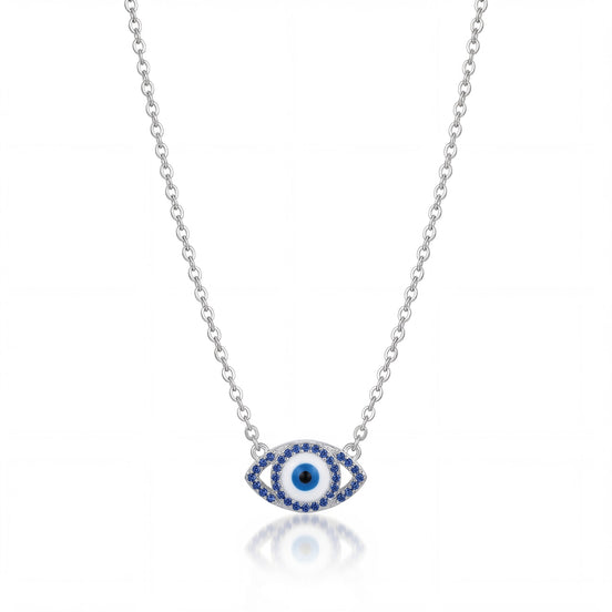 Sapphire Evil Eye Protection Necklace