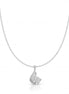 Emerald Cut Diamond Wave Necklace