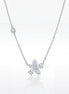 Diamond Blossom Station Necklace