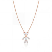 Teddy Charm Sparkle Necklace