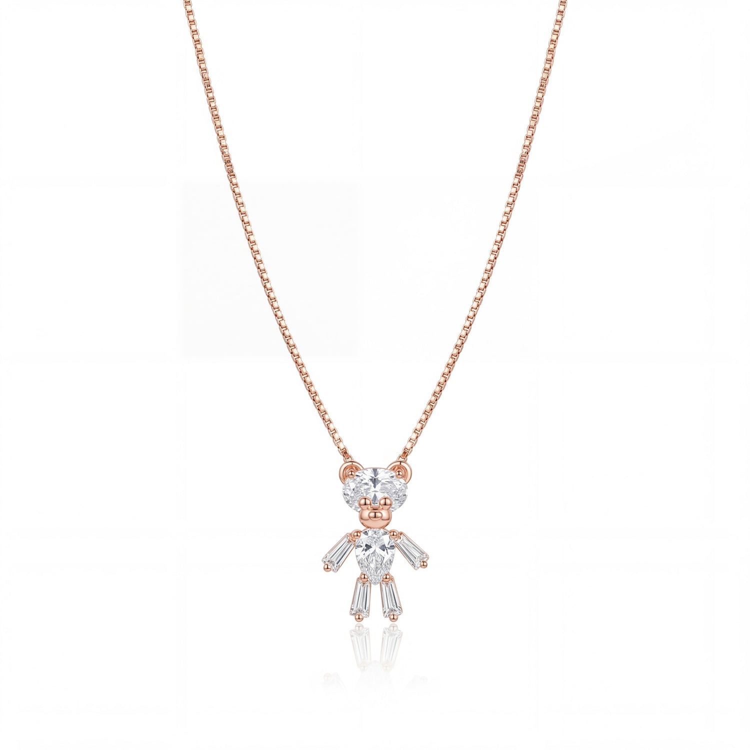 Teddy Charm Sparkle Necklace