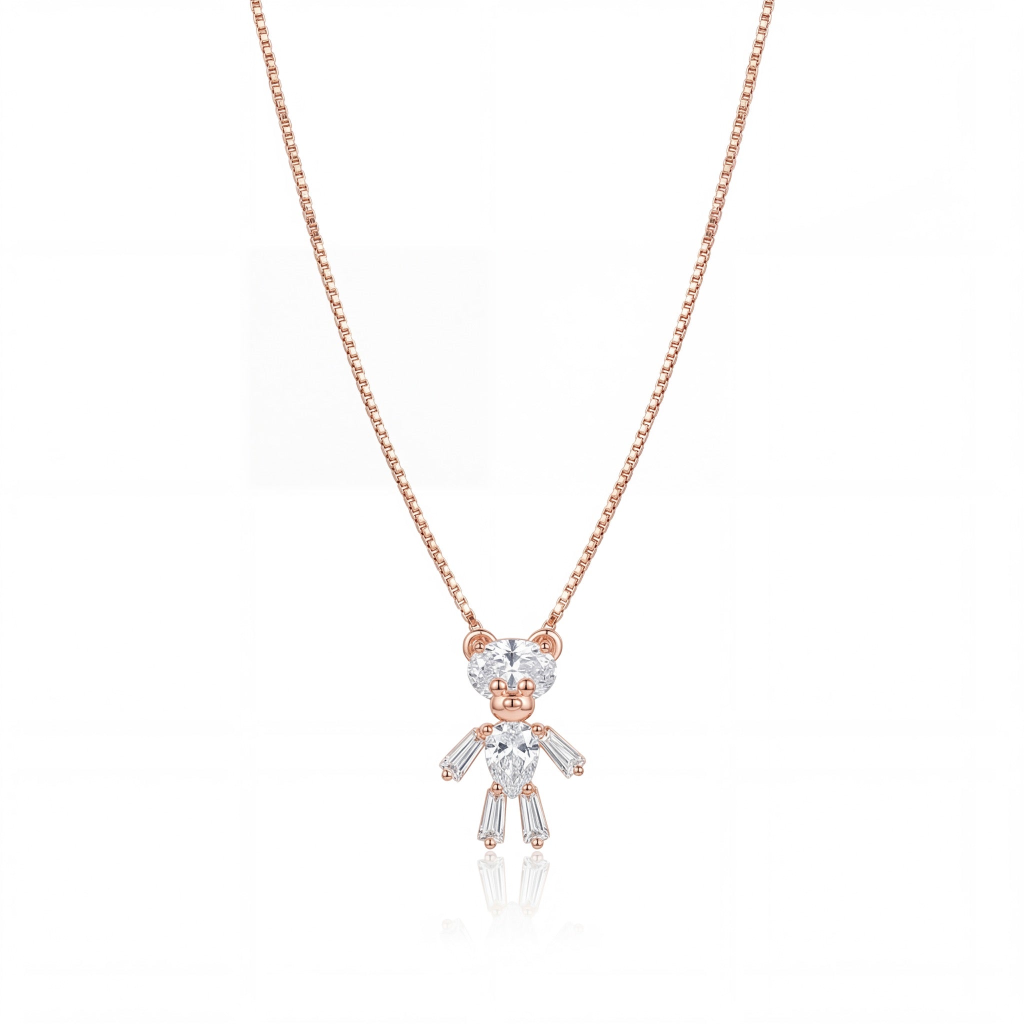 Teddy Charm Sparkle Necklace