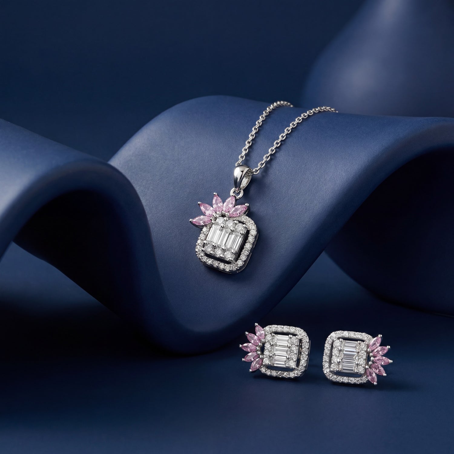Pink Blossom Radiance Pendant Set