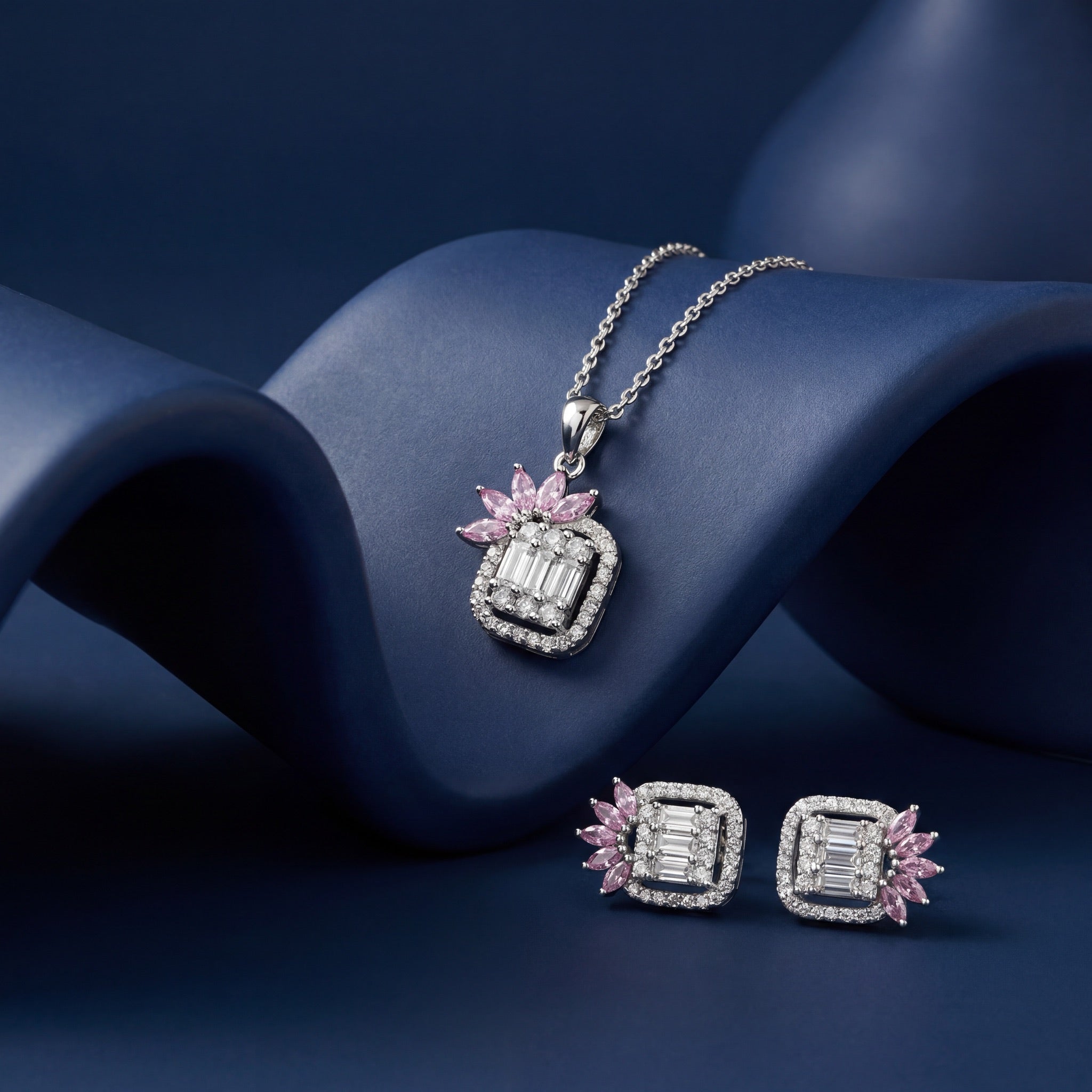 Pink Blossom Radiance Pendant Set