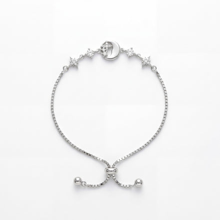 Celestial Moon & Star Slider Bracelet