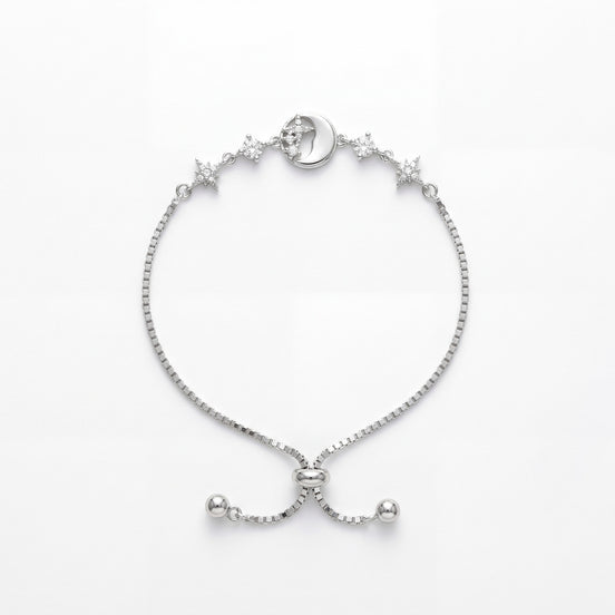 Celestial Moon & Star Slider Bracelet