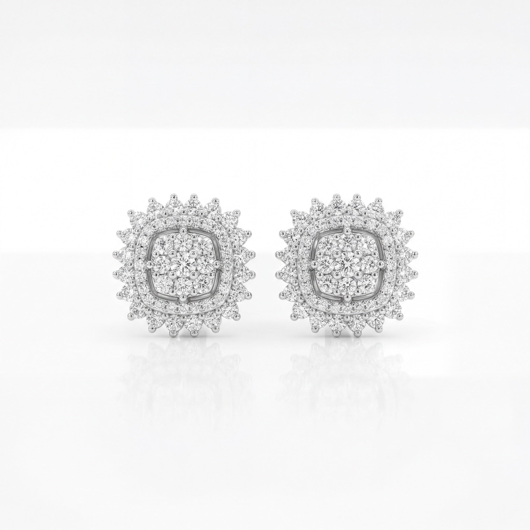 Imperial Cushion Diamond Studs