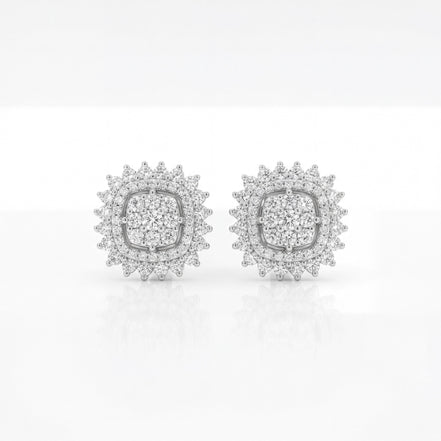 Imperial Cushion Diamond Studs
