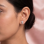 Elegant Bloom Diamond Studs