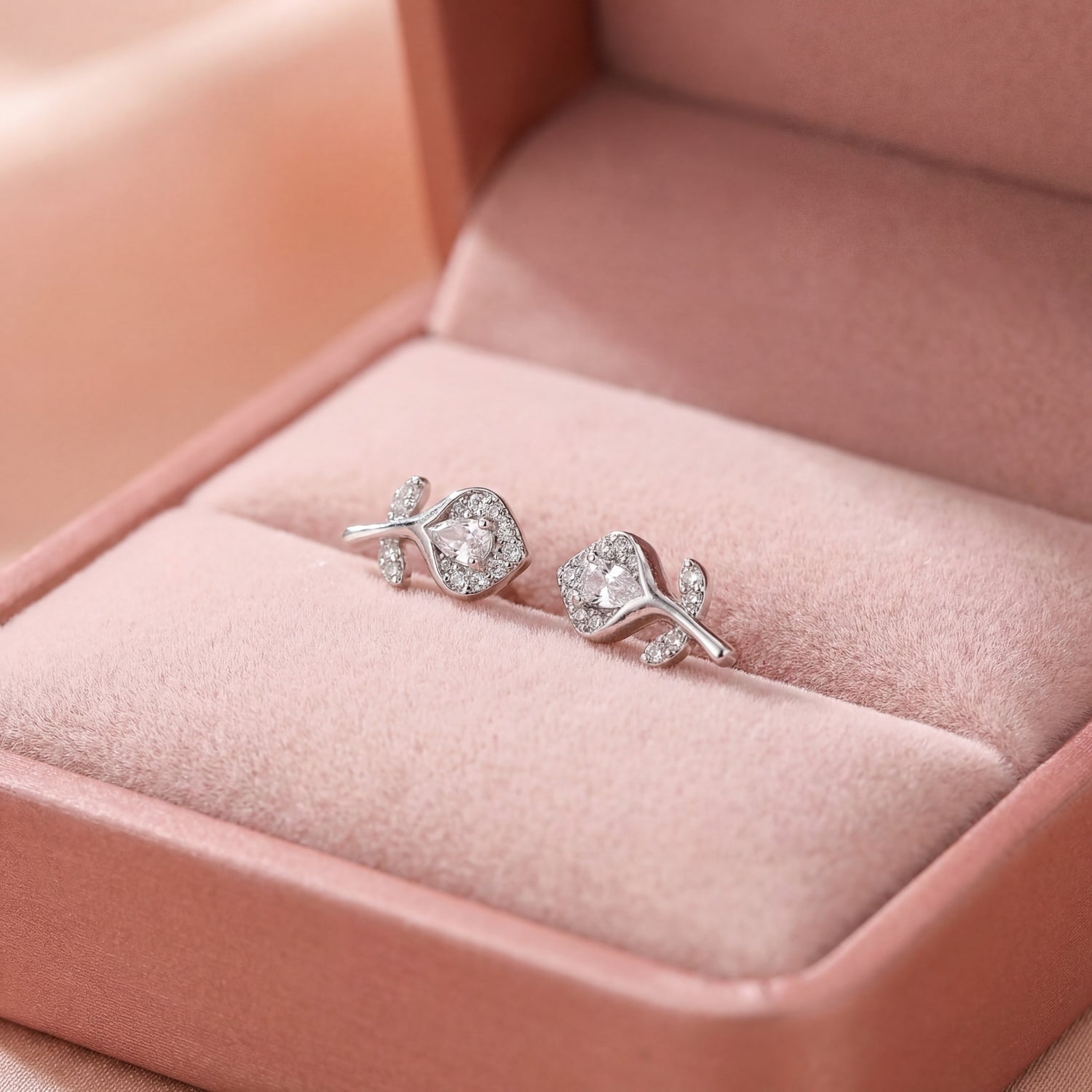 Elegant Bloom Diamond Studs