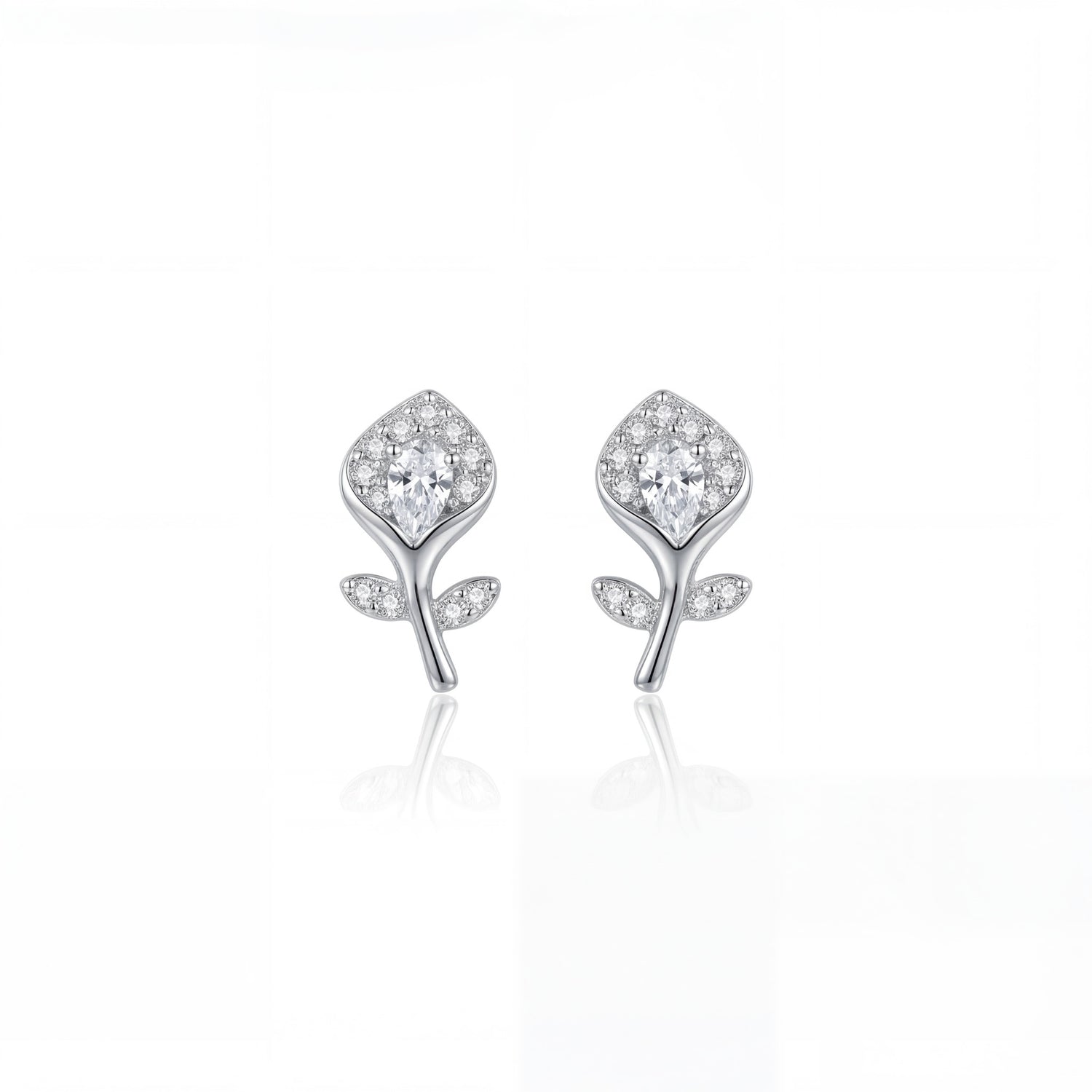 Elegant Bloom Diamond Studs