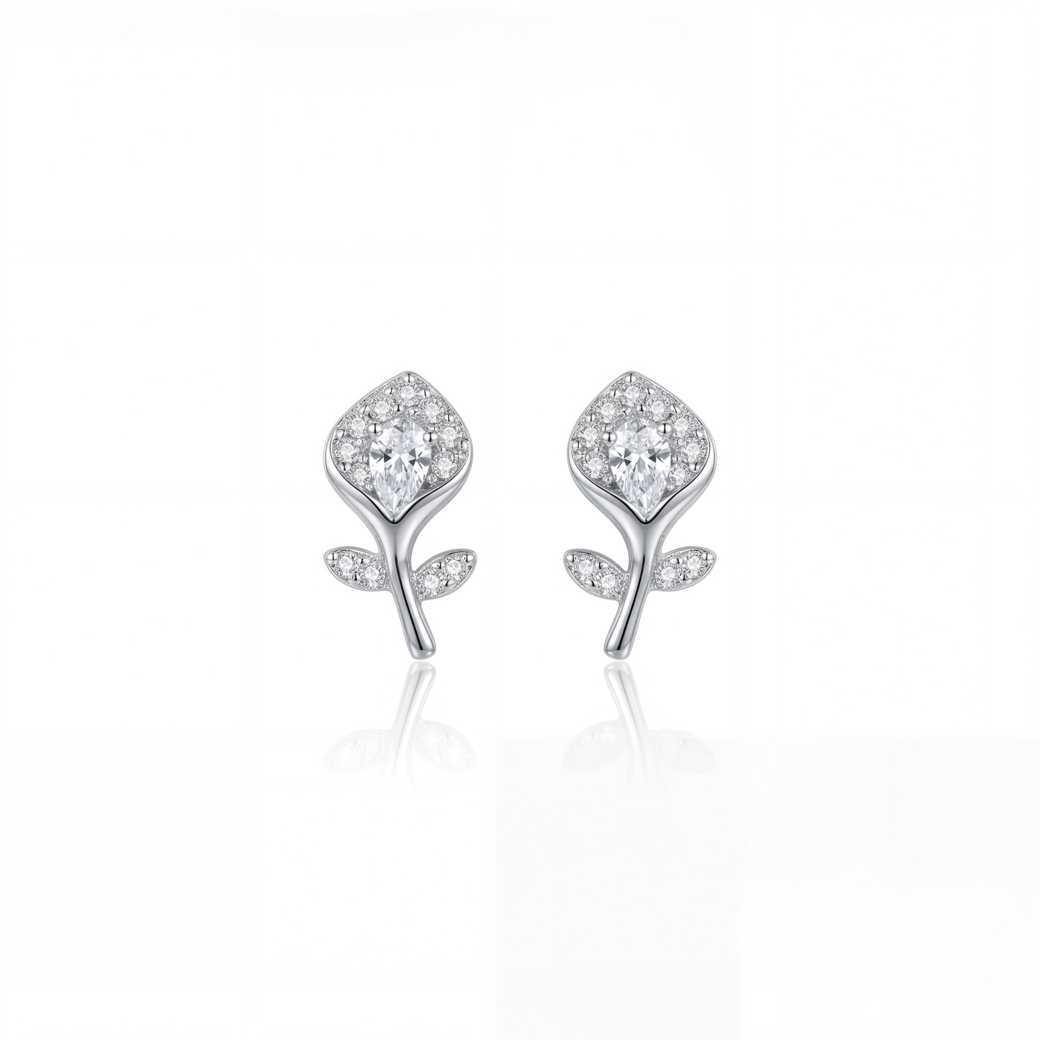 Elegant Bloom Diamond Studs