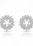 Floral Halo Heart Studs