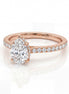 Pear Halo Pavé Diamond Ring