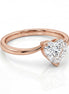 Heart Radiance Solitaire Ring