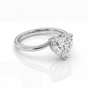 Heart Classic Solitaire Ring