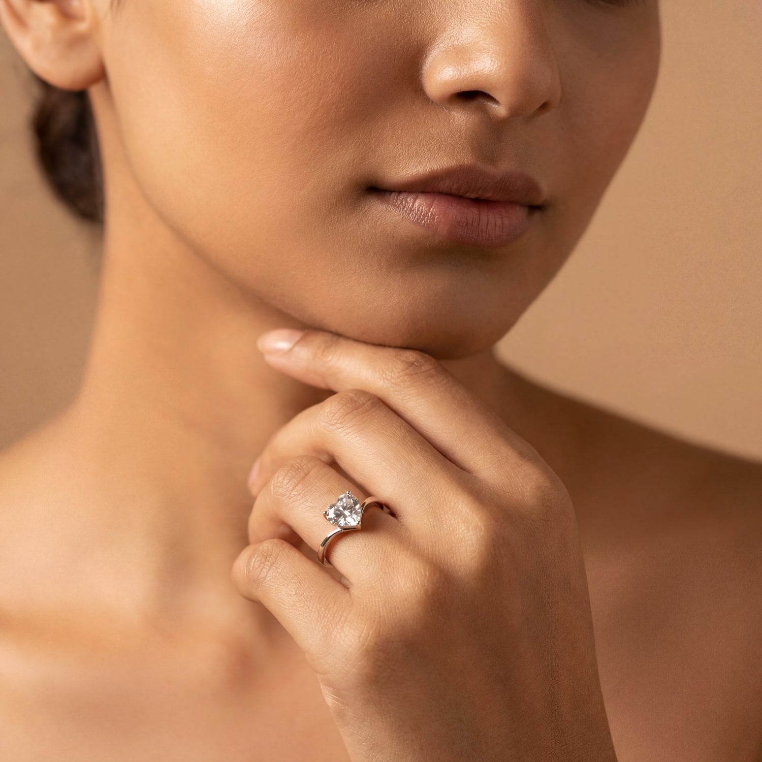 Heart Classic Solitaire Ring