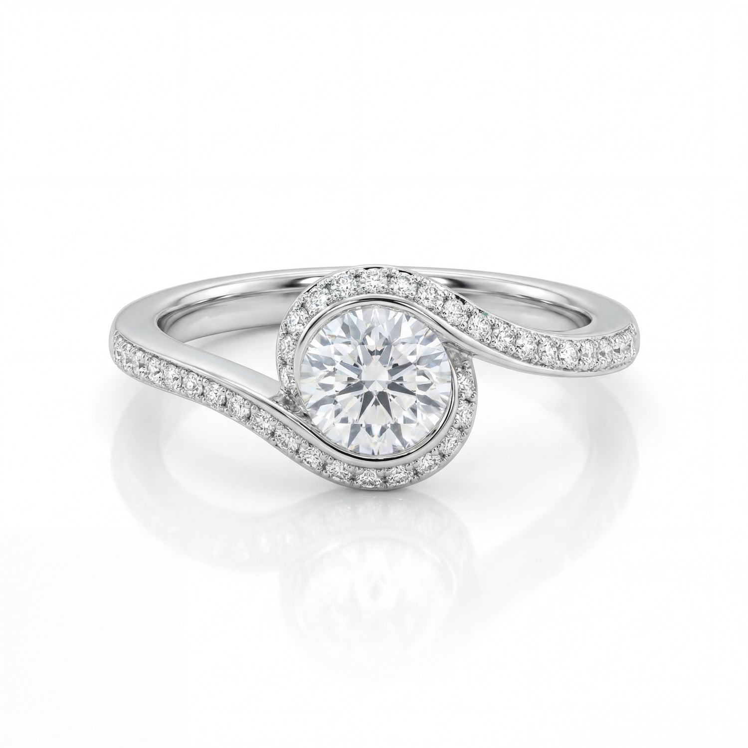 Celestia Wave Diamond Ring