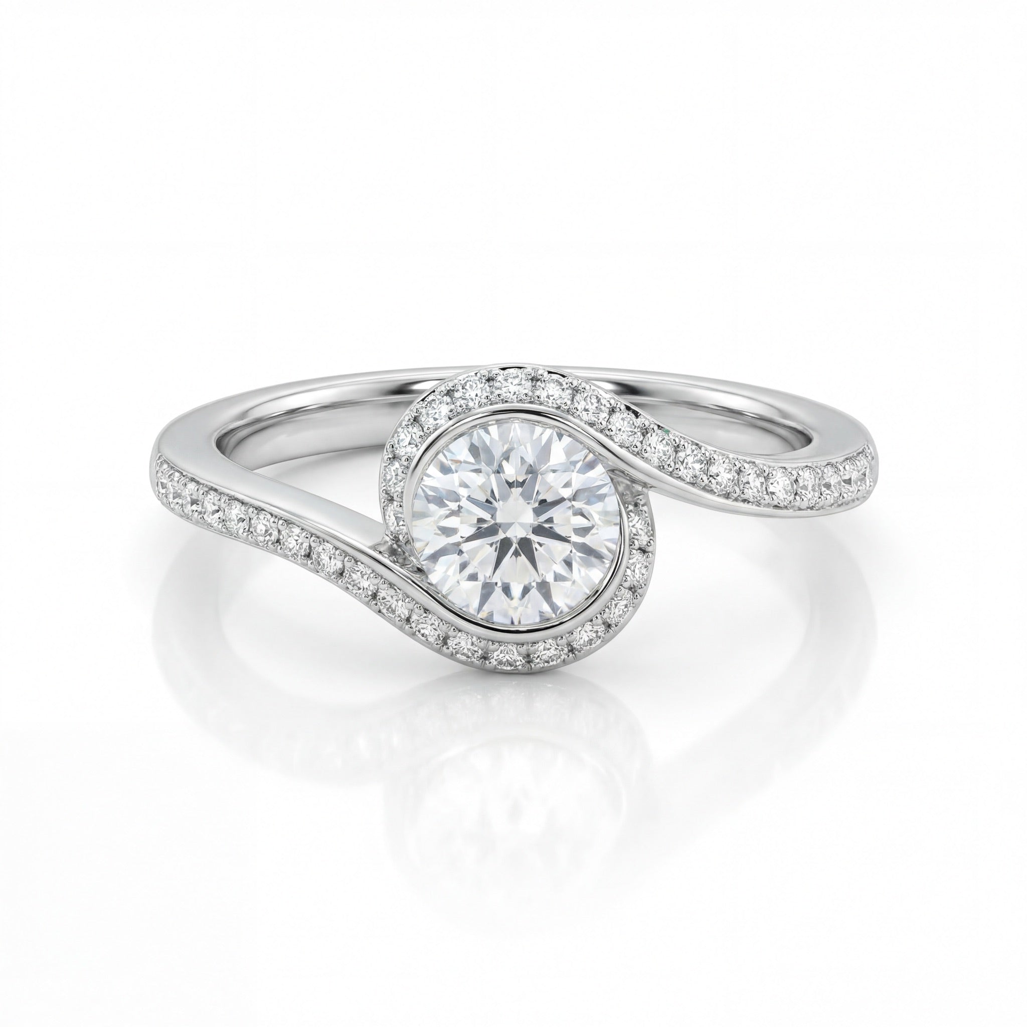 Celestia Wave Diamond Ring