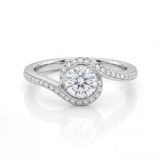 Celestia Wave Diamond Ring