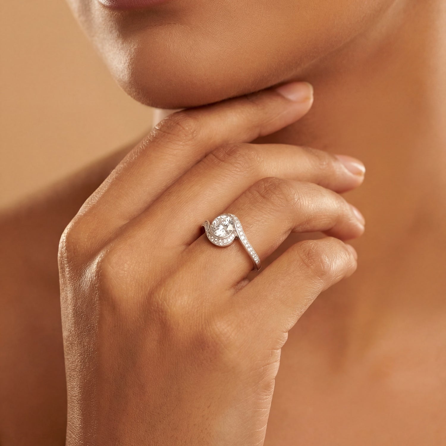 Celestia Wave Diamond Ring