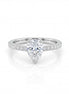 Aurora Pear Solitaire Ring