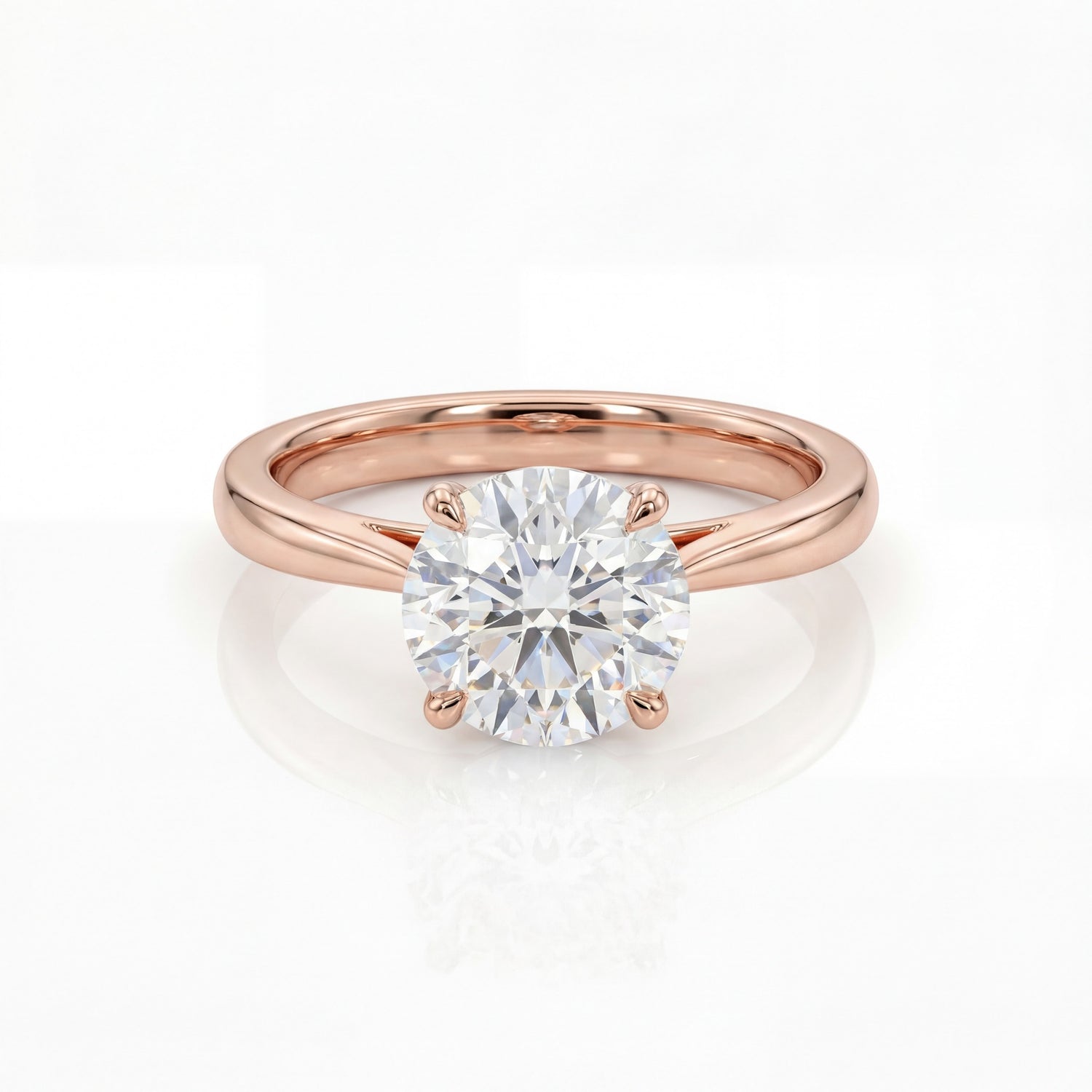 Roselle Classic Round Solitaire Ring