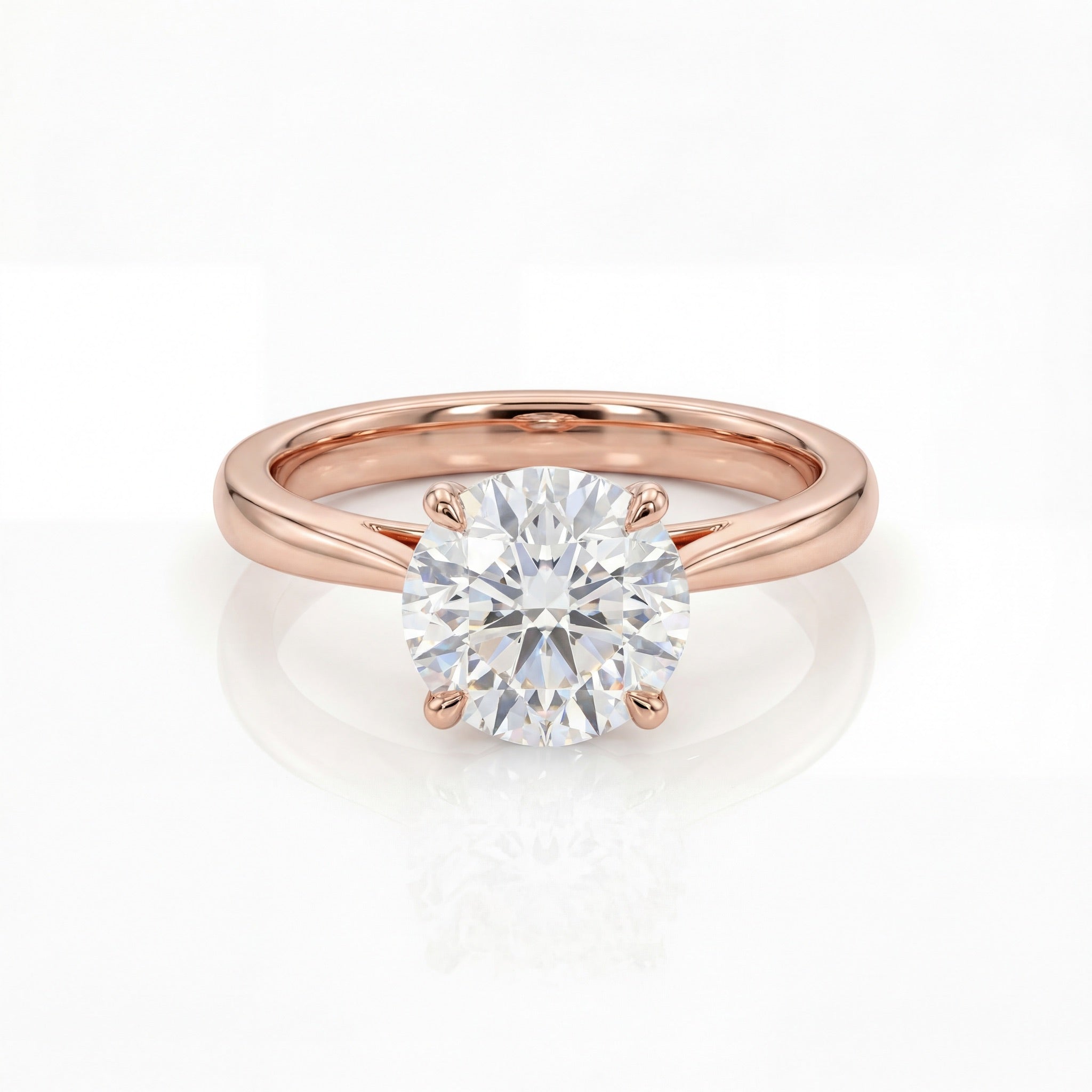 Roselle Classic Round Solitaire Ring