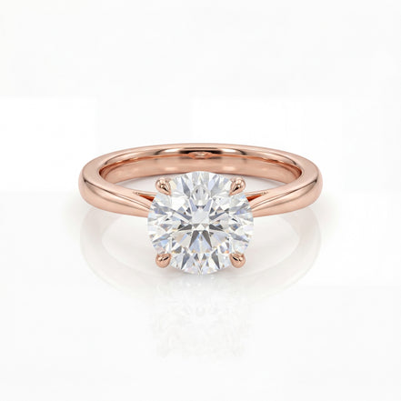 Roselle Classic Round Solitaire Ring