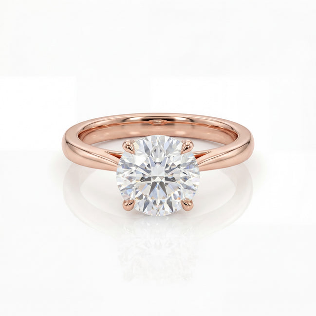Roselle Classic Round Solitaire Ring