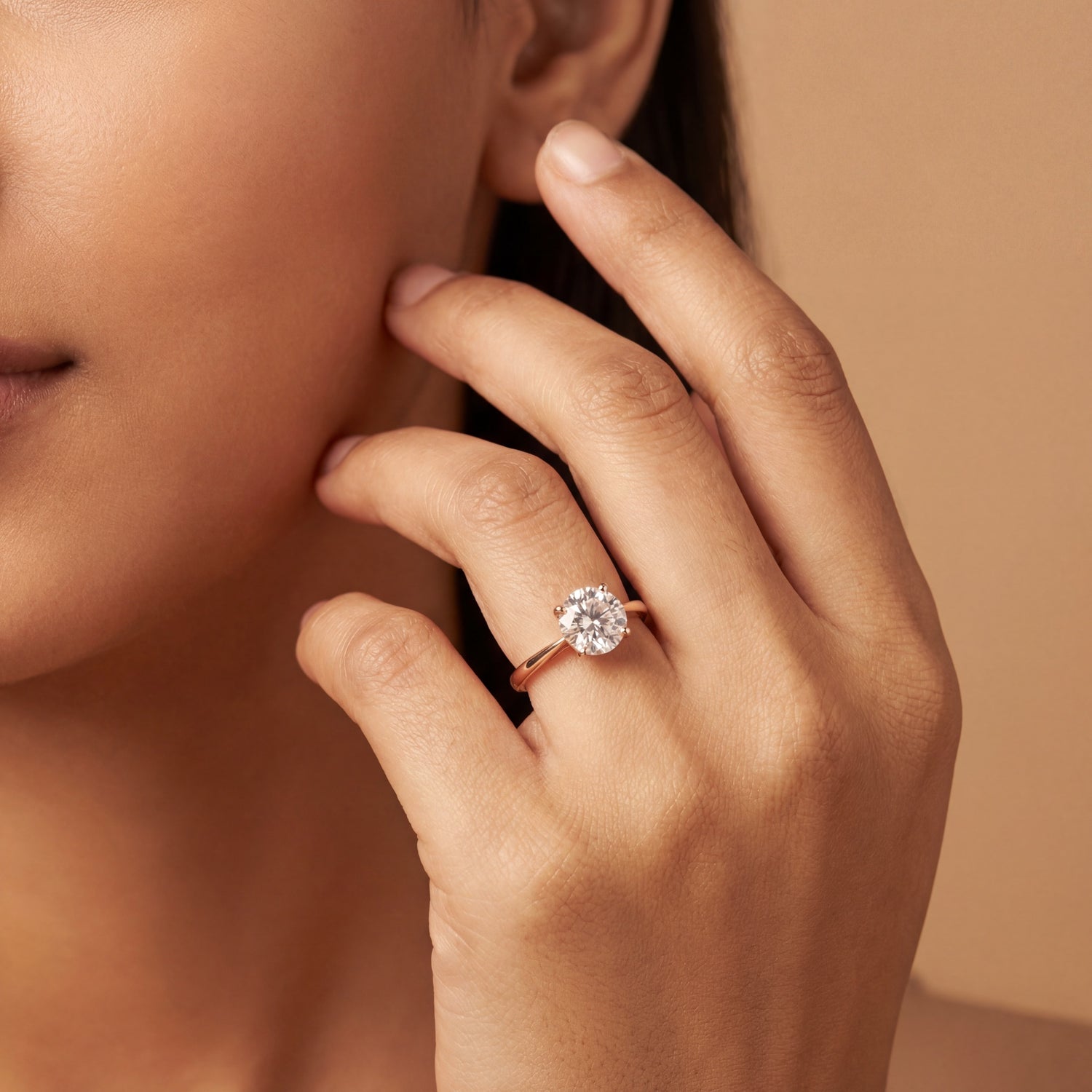 Roselle Classic Round Solitaire Ring