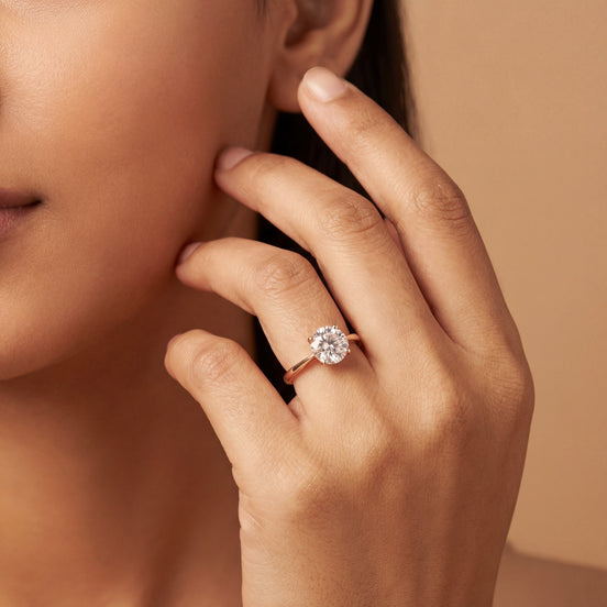 Roselle Classic Round Solitaire Ring
