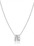 Interlocking Trio Ring Necklace