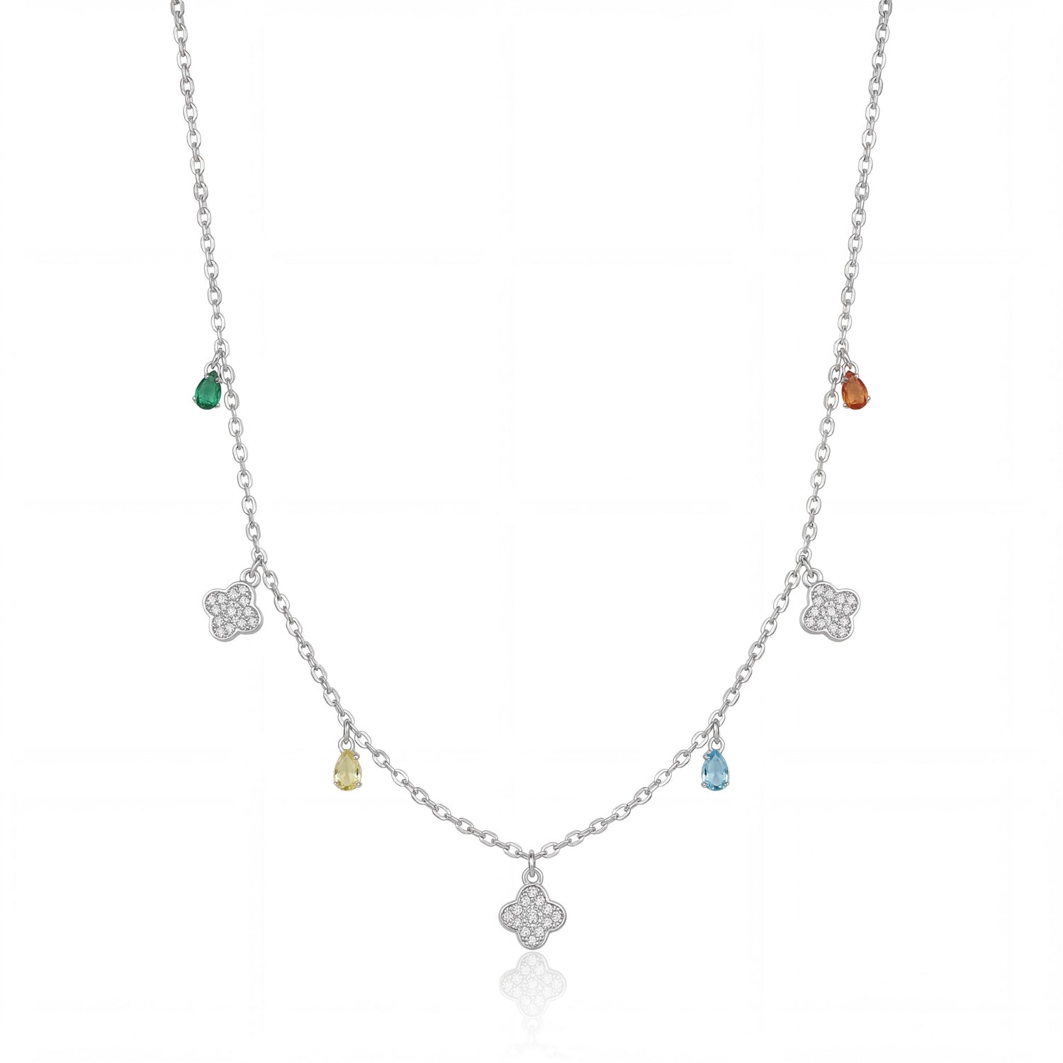 Clover Garden Charm Necklace