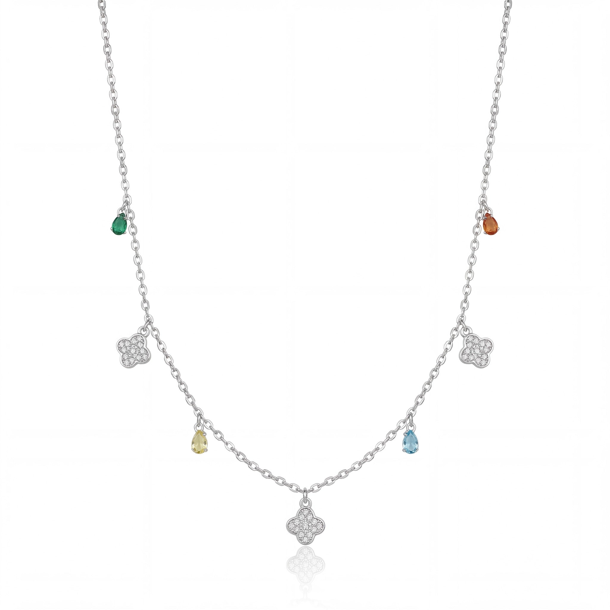 Clover Garden Charm Necklace