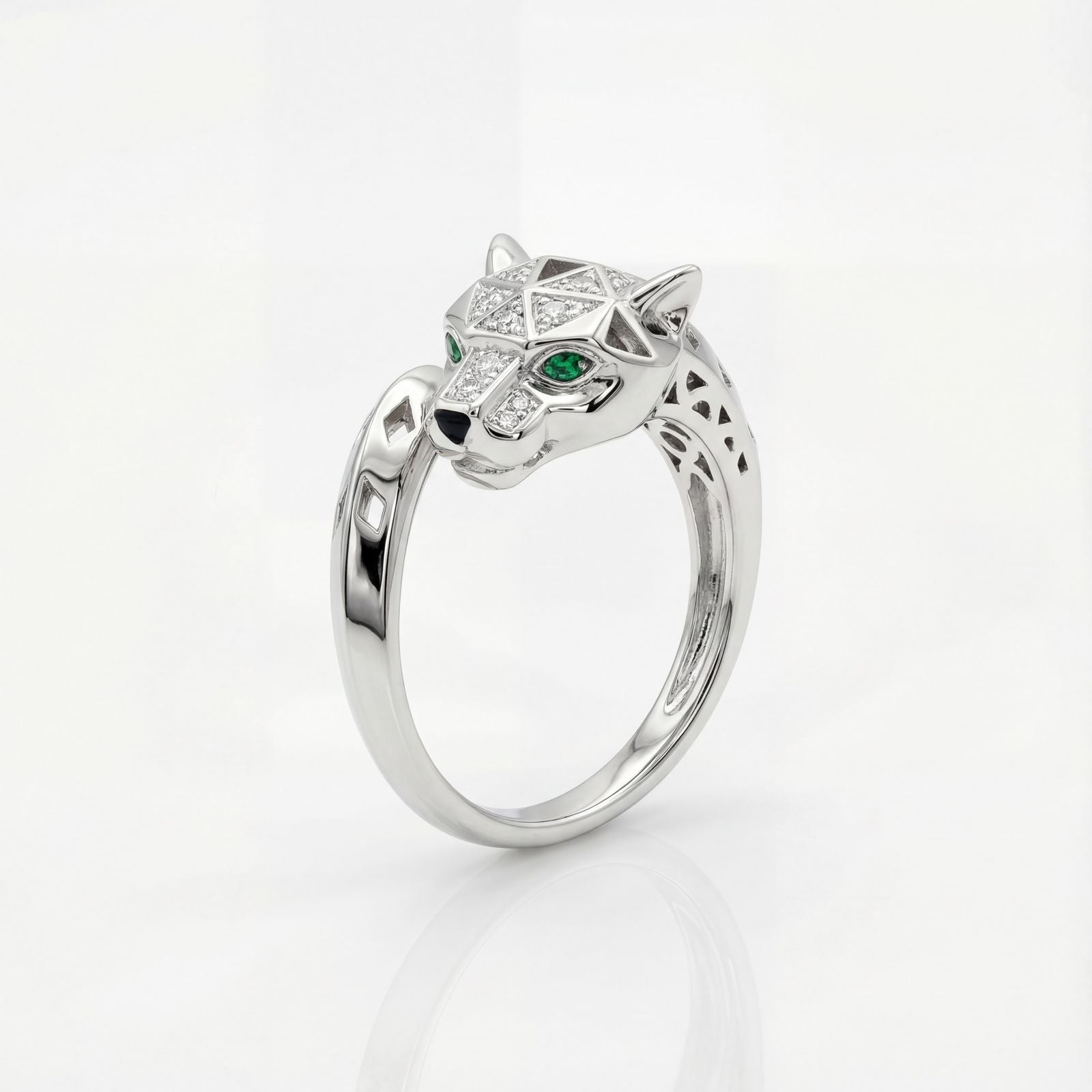 Emerald Panther Heirloom Ring