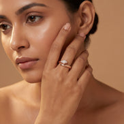 Rose Serpent Pavé Wrap Ring