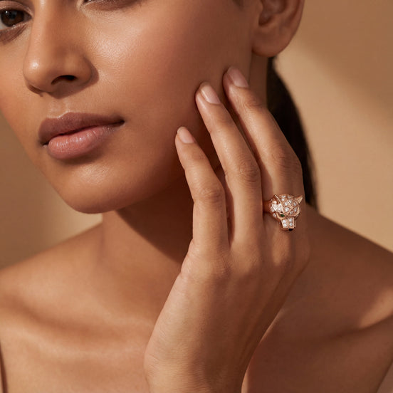 Rose Panther Icon Ring