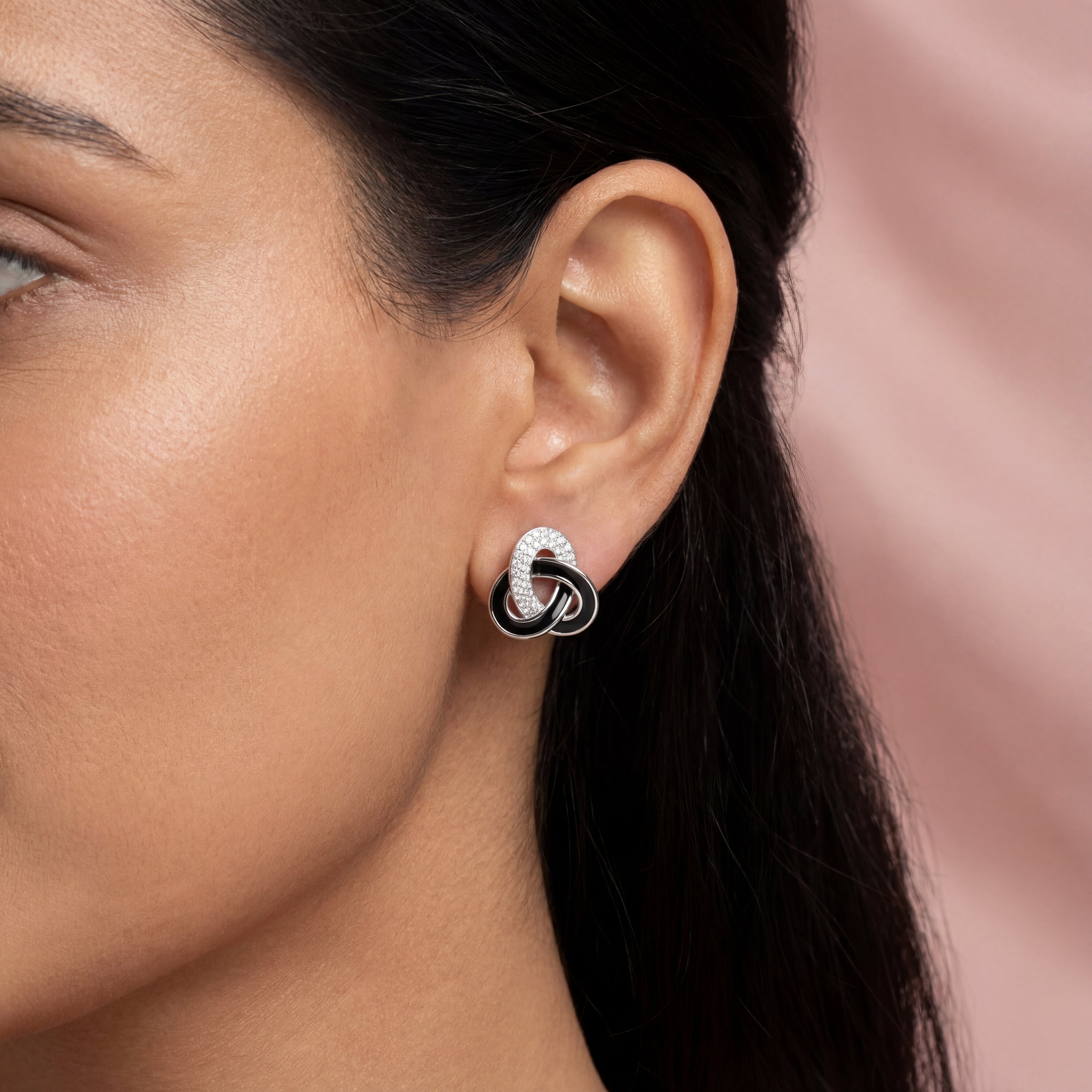 Eternal Interlock Stud Earrings