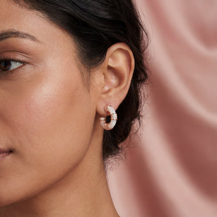 Aurora Circle Diamond Earrings