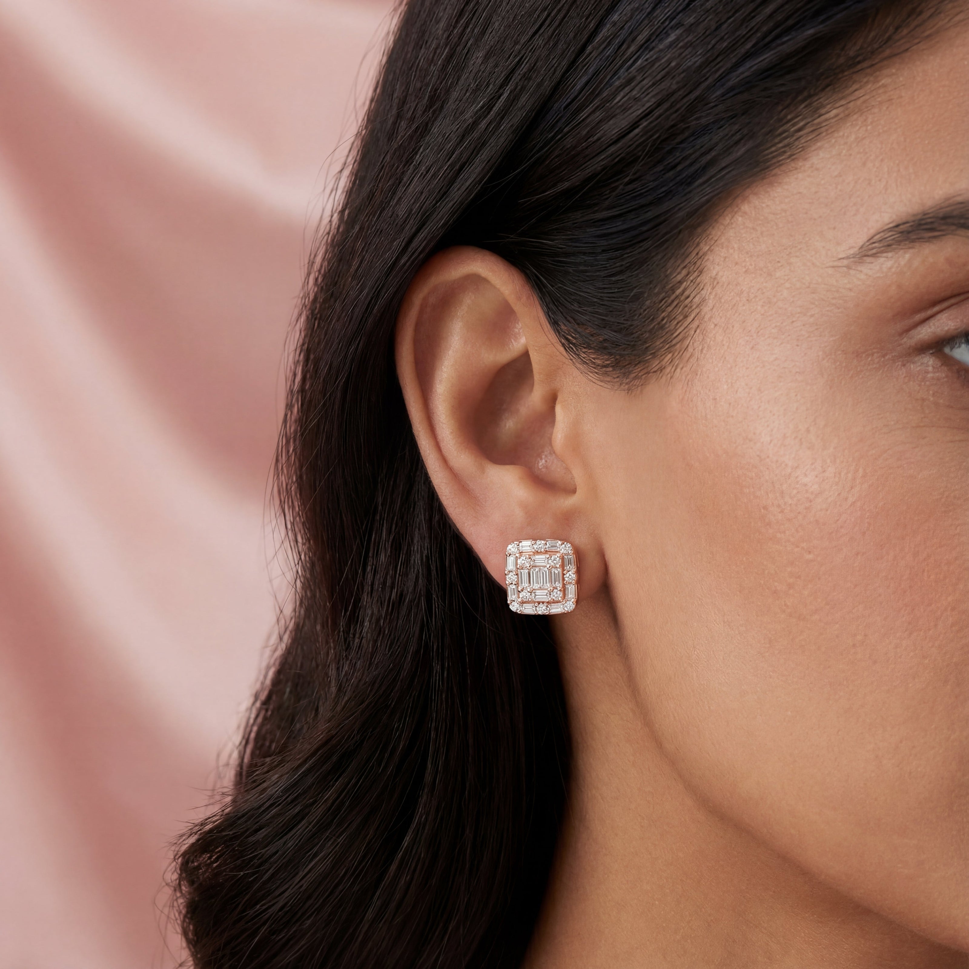 Regal Mosaic Diamond Studs