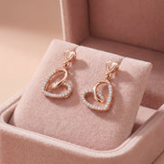 Infinite Love Interlock Drop Earrings