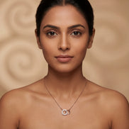 Eternal Interlock Diamond Circle Necklace