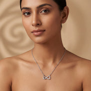 Infinity Love Diamond Pendant Necklace