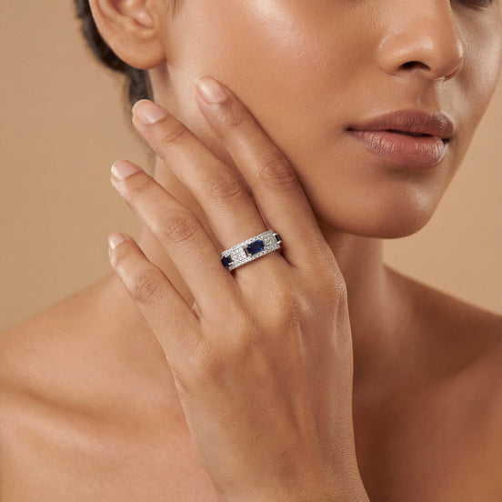 Sapphire Grande Eternity Ring